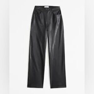 Abercrombie & Fitch Black Wide-Leg Pants